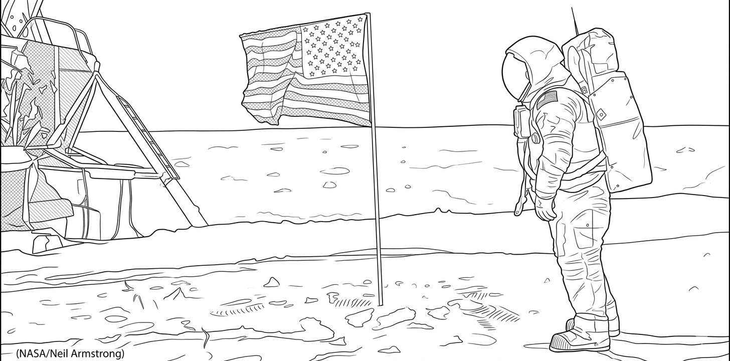Neil Armstrong On The Moon thumbnail